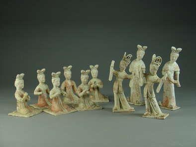 1-24张盛墓出土彩绘乐伎俑