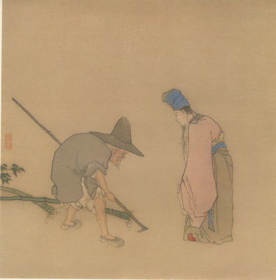 2024年最新入荷 黄慎《美人图》轴- 河南博物院 絵画/タペストリー