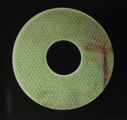 Jade Bi Disc with Millet Grain Pattern