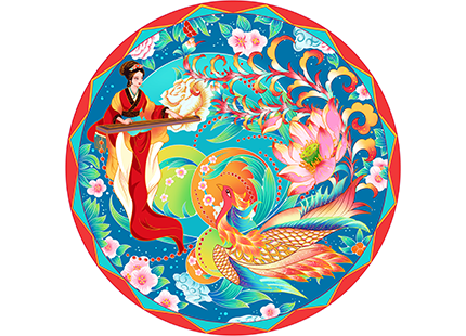 抚琴引凤