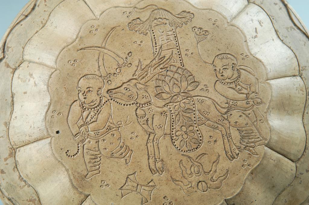 刻花人物纹瓷盘模 - 河南博物院