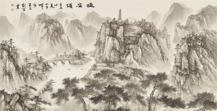 刘广《延安颂》68X138cm.jpg