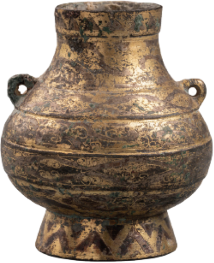 洛阳偃师寇店窖藏出土的鎏金双系铜壶