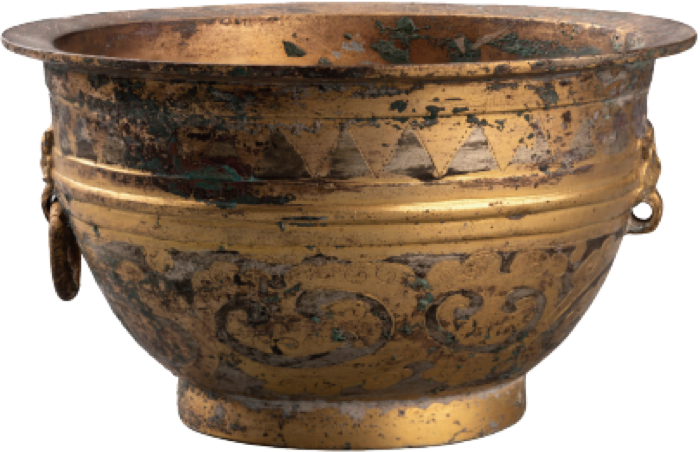 洛阳偃师寇店窖藏出土的鎏金铜