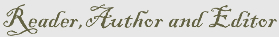 Reader,Author and Editor